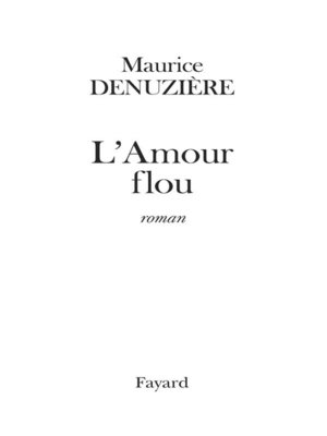 cover image of L'Amour flou (réédition)